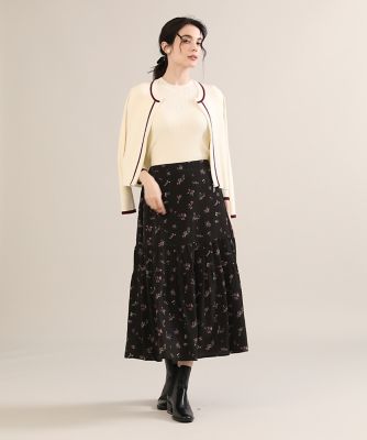 《Ｍａｇｌｉｅ　ｐａｒ　ｅｆ－ｄｅ》配色ジップカーディガン（５１２４１７８００９）