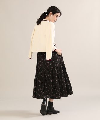 《Ｍａｇｌｉｅ　ｐａｒ　ｅｆ－ｄｅ》配色ジップカーディガン（５１２４１７８００９）