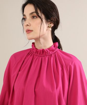 《Ｍａｇｌｉｅ　ｐａｒ　ｅｆ－ｄｅ》袖レーススタンドブラウス（５１２４１８２００２）