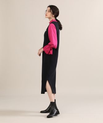 《Ｍａｇｌｉｅ　ｐａｒ　ｅｆ－ｄｅ》袖レーススタンドブラウス（５１２４１８２００２）