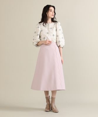 《Ｍａｇｌｉｅ　ｐａｒ　ｅｆ－ｄｅ》フラワージャガードブラウス（５１２４１８２００９）