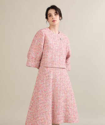 ＜Maglie le cassetto L (Women/大きいサイズ)＞《大きいサイズ》ファンシーツイードブラウス《Ｍ　Ｍａｇｌｉｅ　ｌｅ　ｃａｓｓｅｔｔｏ》（５１２４１８２５０２）
