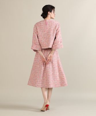 《大きいサイズ》ファンシーツイードブラウス《Ｍ　Ｍａｇｌｉｅ　ｌｅ　ｃａｓｓｅｔｔｏ》（５１２４１８２５０２）