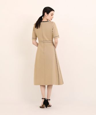 M Maglie le cassetto》ステッチ風ジャガード