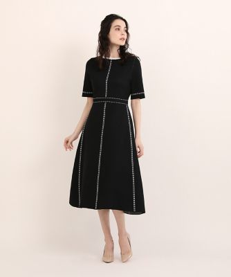 M Maglie le cassetto》ステッチ風ジャガード
