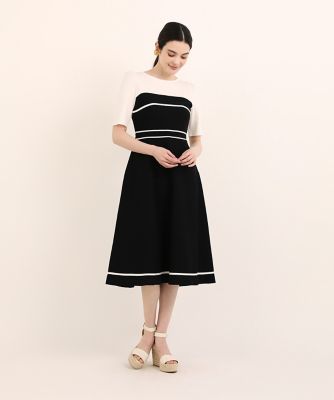 ＜Maglie le cassetto L (Women/大きいサイズ)＞《大きいサイズ》ヨーク切替えニットワンピース《Ｍ　Ｍａｇｌｉｅ　ｌｅ　ｃａｓｓｅｔｔｏ》（５１３０１７２５２２）