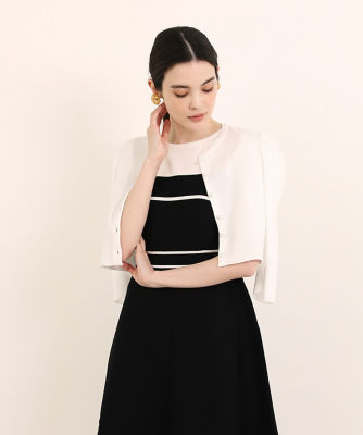 ＜Maglie le cassetto L (Women/大きいサイズ)＞《大きいサイズ》パフスリーブカーディガン《Ｍ　Ｍａｇｌｉｅ　ｌｅ　ｃａｓｓｅｔｔｏ》（５１３０１７８５２３）