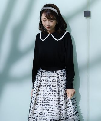 maglie le cassetto マーリエルカセット　スカート　ジャガード Maglie le cassettoマーリエルカセット ロングスカート 花柄総柄
