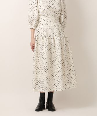 ＜Maglie le cassetto  (Women)＞ランダムドットスカート（５１３１１５２００２）