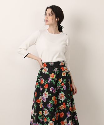 ＜Maglie le cassetto L (Women/大きいサイズ)＞《大きいサイズ》スカラッププルオーバーニット《Ｍａｇｌｉｅ　ｐａｒ　ｅｆ－ｄｅ》（５１３１１７０８１０）