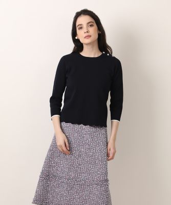 《大きいサイズ》スカラッププルオーバーニット《Ｍａｇｌｉｅ　ｐａｒ　ｅｆ－ｄｅ》（５１３１１７０８１０）