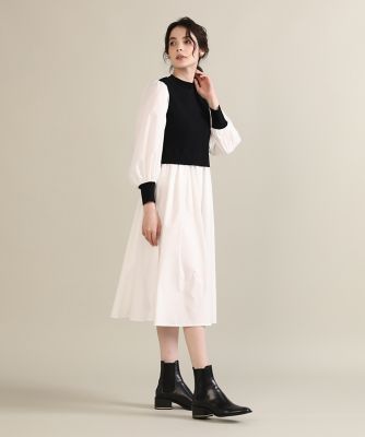 《Ｍ　Ｍａｇｌｉｅ　ｌｅ　ｃａｓｓｅｔｔｏ》ドッキングニットワンピース（５１３１１７２２０２）