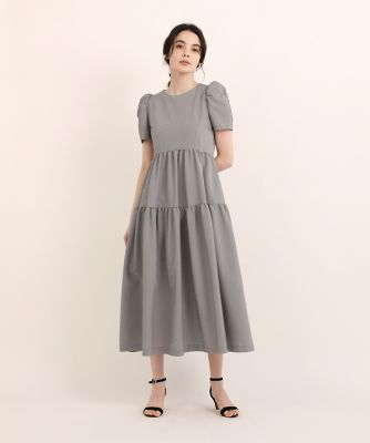 ＜Maglie le cassetto  (Women)＞ボリュームチェックワンピース（５１３２１２１０１１）