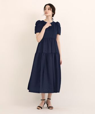 《大きいサイズ》ボリュームチェックワンピース（５１３２１２１８１１）