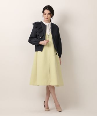アシメフリルデニムブルゾン（5132144001） | Maglie le