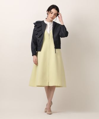 アシメフリルデニムブルゾン（5132144001） | Maglie le