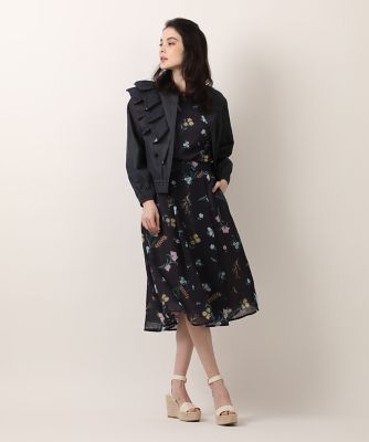 アシメフリルデニムブルゾン（5132144001） | Maglie le