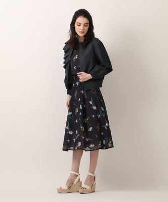 アシメフリルデニムブルゾン（5132144001） | Maglie le