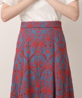 《大きいサイズ》刺繍レースマーメイドスカート（５１３２１５２１０２）