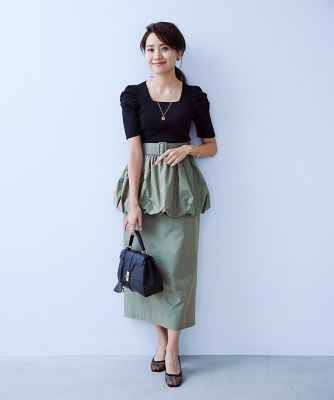 《曽田茉莉江コラボ》２ＷＡＹバルーンタイトスカート（５１３２１５２２０８）