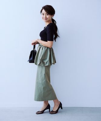 《曽田茉莉江コラボ》２ＷＡＹバルーンタイトスカート（５１３２１５２２０８）