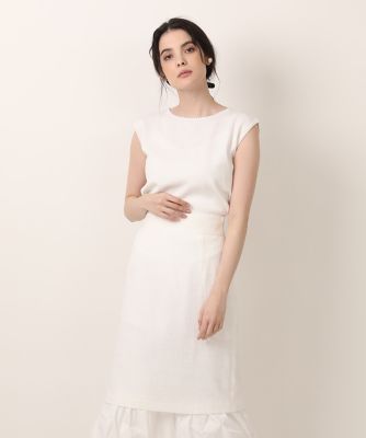 ＜Maglie le cassetto L (Women/大きいサイズ)＞《大きいサイズ》衿パールニット（５１３２１７０８１７）