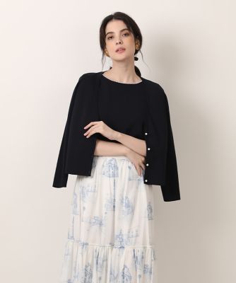 パールボタンカーディガン（5132178018） | Maglie le