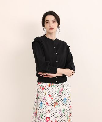 激安/新作 アージュレスAGELESS⭐フリルカーデガン カーディガン