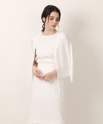 ＜Maglie le cassetto L (Women/大きいサイズ)＞《大きいサイズ》パールボタンカーディガン（５１３２１７８８１８）