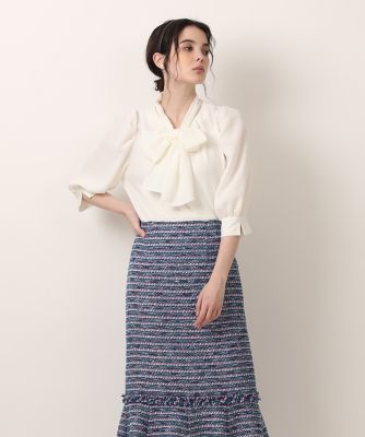 ＜Maglie le cassetto  (Women)＞２ＷＡＹボウタイブラウス（５１３２１８２００３）