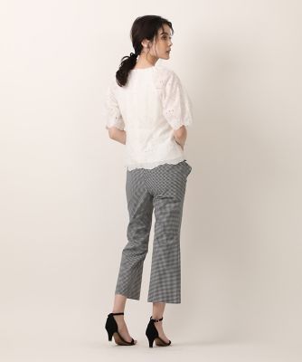刺繍レースブラウス（５１３２１８２３０２）