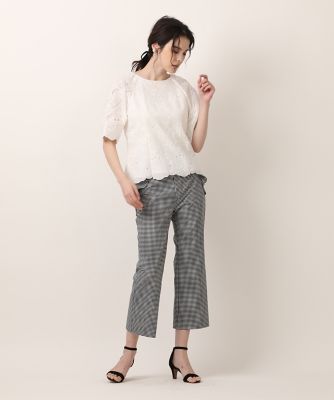 刺繍レースブラウス（５１３２１８２３０２）