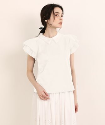 ＜Maglie le cassetto  (Women)＞衿付きフレアカットソー（５１３２１９０００９）