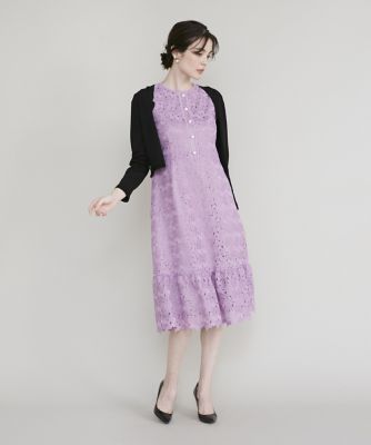 極美品☆大きいサイズ☆MaglieWhaite☆トルコレースワンピース☆ベルト付 トルコレースワンピース（5132121301） | Maglie le