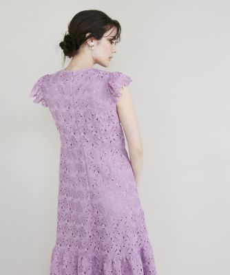 極美品☆大きいサイズ☆MaglieWhaite☆トルコレースワンピース☆ベルト付 大きいサイズ》トルコレースワンピース（5133121102