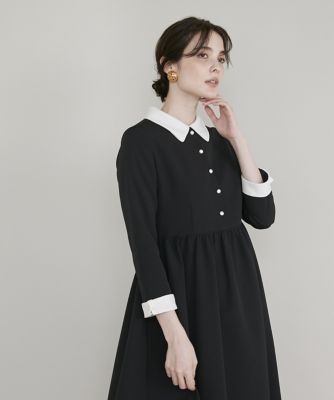 M Maglie le cassetto》配色ジャガードワンピース 