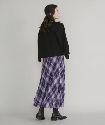 アシンメトリーチェックスカート（５１３３１５２００３）