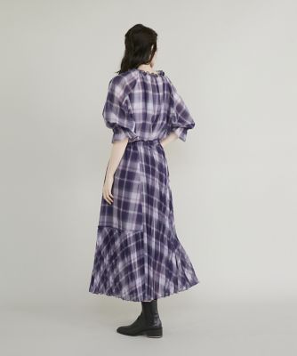 シアーチェックブラウス（5133182003） | Maglie le