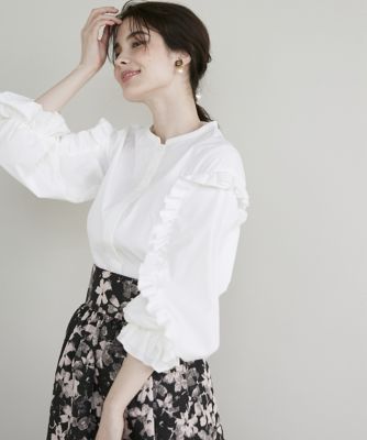 ＜Maglie le cassetto  (Women)＞フリルブラウス（５１３３１８２００４）
