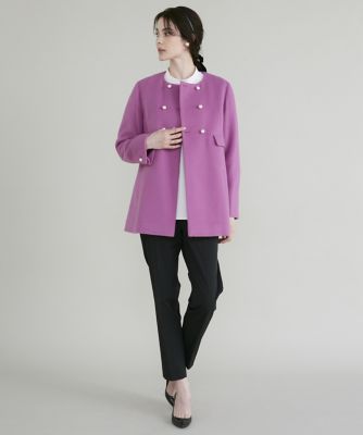 パールボタンミドルコート（5134112001） | Maglie le