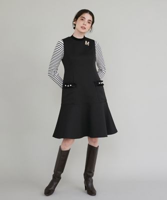 大きいサイズ》ポケットフリルジャンパースカート