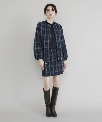 ＜Maglie le cassetto  (Women)＞ブラックウォッチ風ミニスカート（５１３４１５２００４）