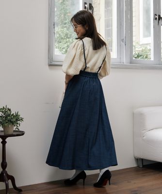 《曽田茉莉江コラボ》レディなサスペンダースカート（５１３４１５２０２４）