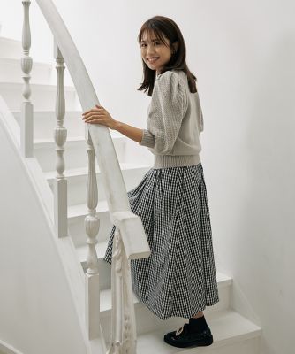 　《曽田茉莉江コラボ》レディなサスペンダースカート（５１３４１５２０２５）