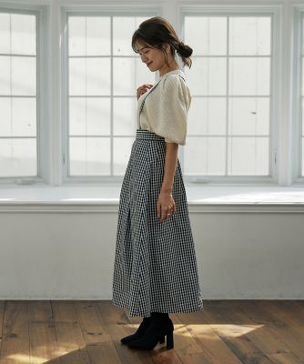 　《曽田茉莉江コラボ》レディなサスペンダースカート（５１３４１５２０２５）
