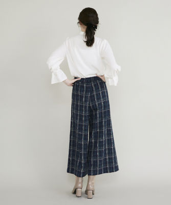 新品★マーリエルカセット【21号】ブラックウォッチ風ガウチョパンツ ブラックウォッチ風ガウチョパンツ（5134161004） | Maglie