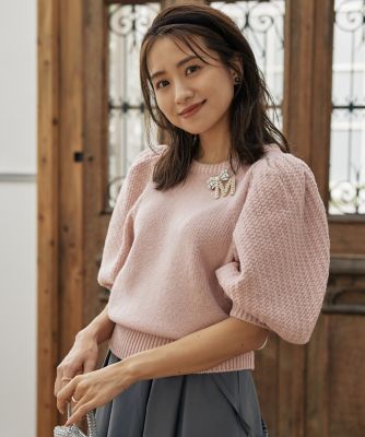 曽田茉莉江コラボ》可愛げ満点ふんわりニット（5134170028 