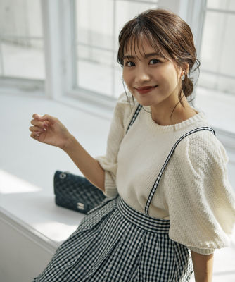 曽田茉莉江コラボ》可愛げ満点ふんわりニット