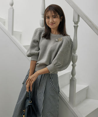 曽田茉莉江コラボ》可愛げ満点ふんわりニット（5134170028 
