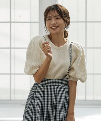 ＜Maglie le cassetto L (Women/大きいサイズ)＞《大きいサイズ》可愛げ満点ふんわりニット《曽田茉莉江コラボ》（５１３４１７０８２８）
